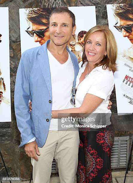 Michael Gelman and Laurie Hibberd attend the "Mission: Impossible - Rogue Nation" Special Screening Hosted By Alec Baldwin, Arrivals at United...