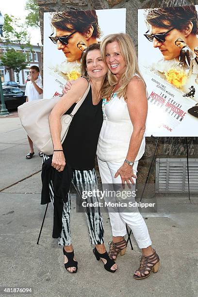 Mary Savello and Jane Hanson attend the "Mission: Impossible - Rogue Nation" Special Screening Hosted By Alec Baldwin, Arrivals at United Artists...