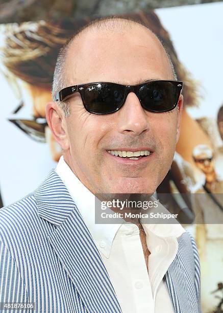 Matt Lauer attends the "Mission: Impossible - Rogue Nation" Special Screening Hosted By Alec Baldwin, Arrivals at United Artists East Hampton Cinema...