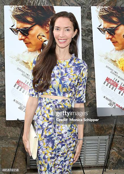 Olivia Chantecaille attends the "Mission: Impossible - Rogue Nation" Special Screening Hosted By Alec Baldwin, Arrivals at United Artists East...