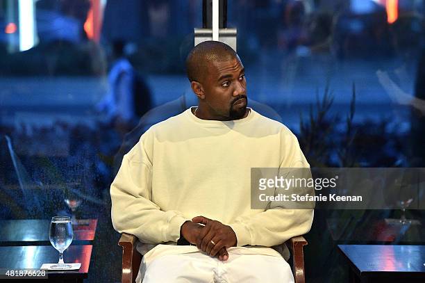 Kayne West attends LACMA Director's Conversation With Steve McQueen, Kanye West, And Michael Govan About "All Day/I Feel Like That" presented by...