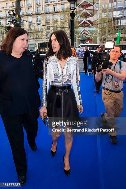 Actress Jennifer Connelly arrives for the Paris premiere of "Noah" directed by Darren Aronofsky at Cinema Gaumont Marignan on April 1, 2014 in Paris,...