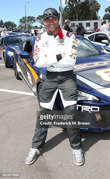 Actor Corbin Bleu attends the 37th Annual Toyota Pro/Celebrity Race Practice Day on April 1, 2014 in Long Beach, California.