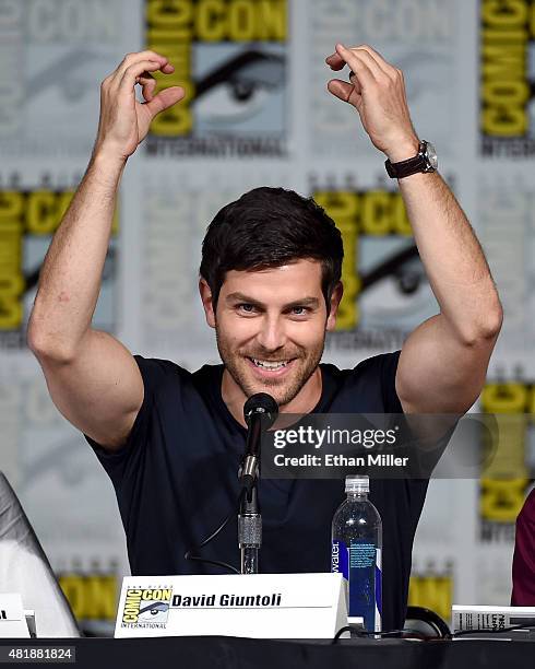 Actor David Giuntoli attends the "Grimm" season five panel during Comic-Con International 2015 at the San Diego Convention Center on July 11, 2015 in...