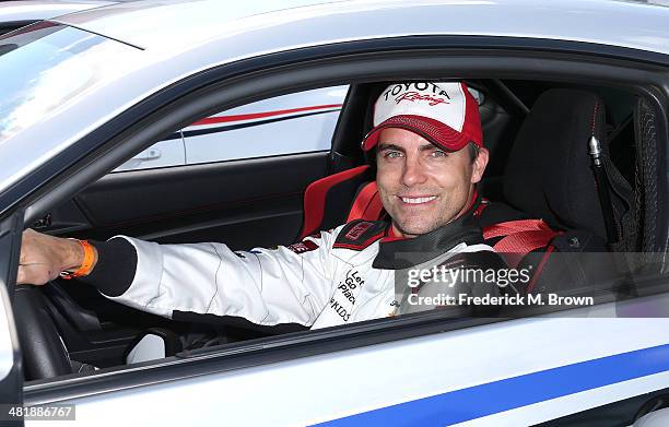 Actor Colin Egglesfield attends the 37th Annual Toyota Pro/Celebrity Race Practice Day on April 1, 2014 in Long Beach, California.
