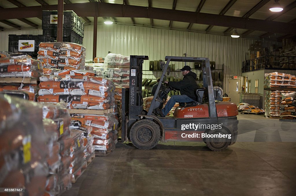 A Crop Production Services Warehouse Ahead Of Monsanto Earnings Figures
