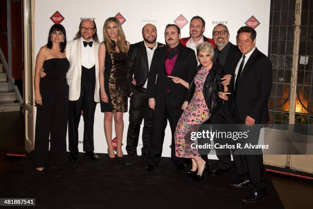 Silvia Abril, Santiago Segura, Anna Simon, Kiko Rivera, Carlos Areces, Alex O'Dogherty, Angy, Alex de la Iglesia and Jorge Sanz attend "El Roast De...