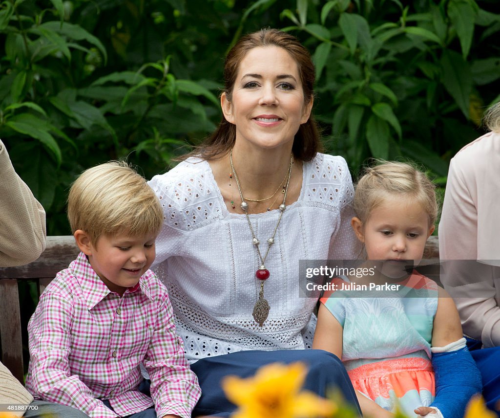 Annual Summer Photocall For The Danish Royal Family At Grasten Castle
