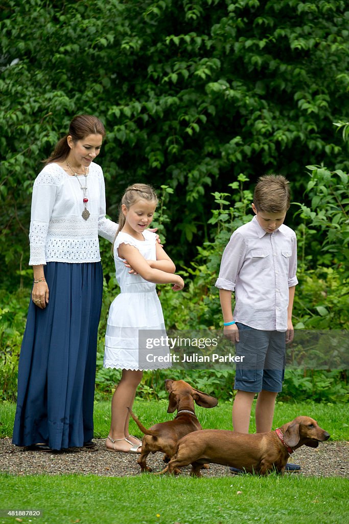 Annual Summer Photocall For The Danish Royal Family At Grasten Castle