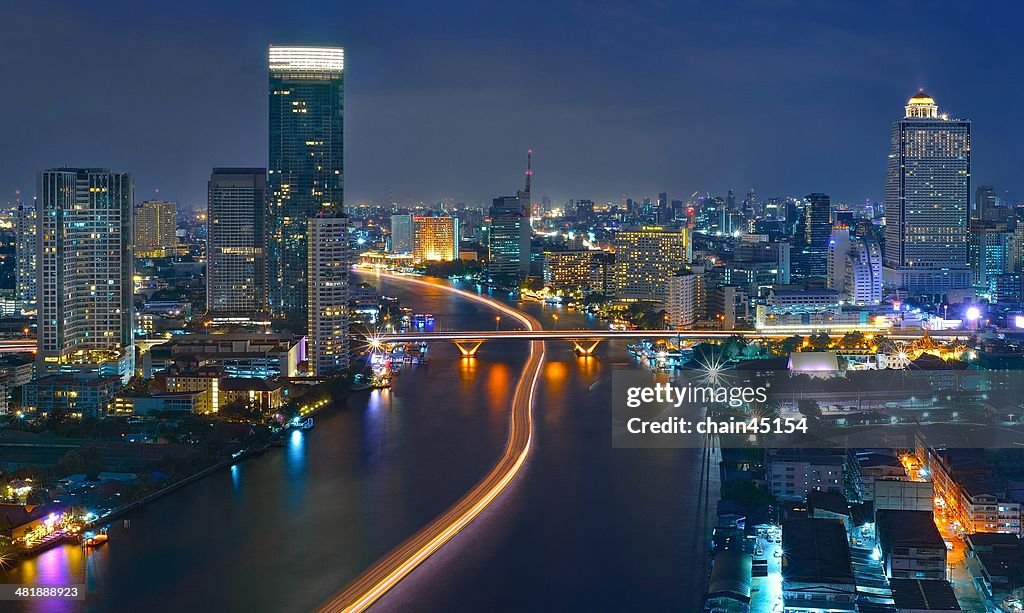 Chaopraya River at Bangkok, Thailand