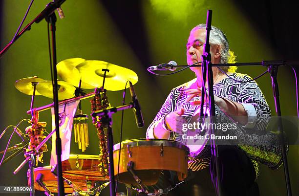 Hossam Ramzy performs on stage during the 2nd Day of the Womad Festival at Charlton Park on July 25, 2015 in Wiltshire, England.