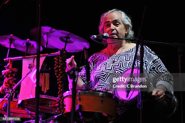 Hossam Ramzy performs on stage during the 2nd Day of the Womad Festival at Charlton Park on July 25, 2015 in Wiltshire, England.