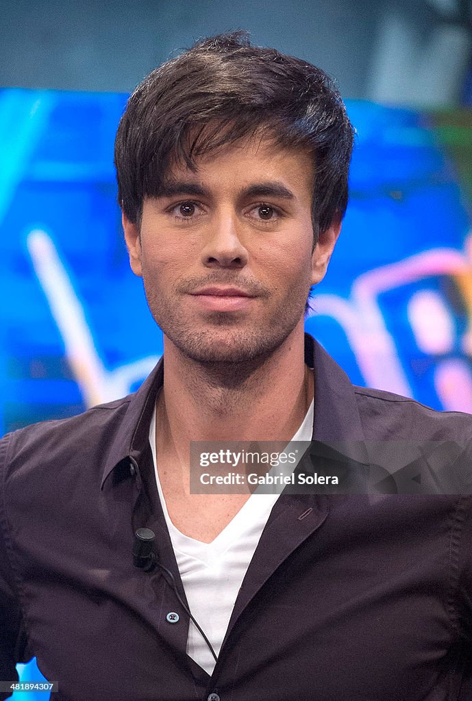 Enrique Iglesias Attends 'El Hormiguero' Tv Show