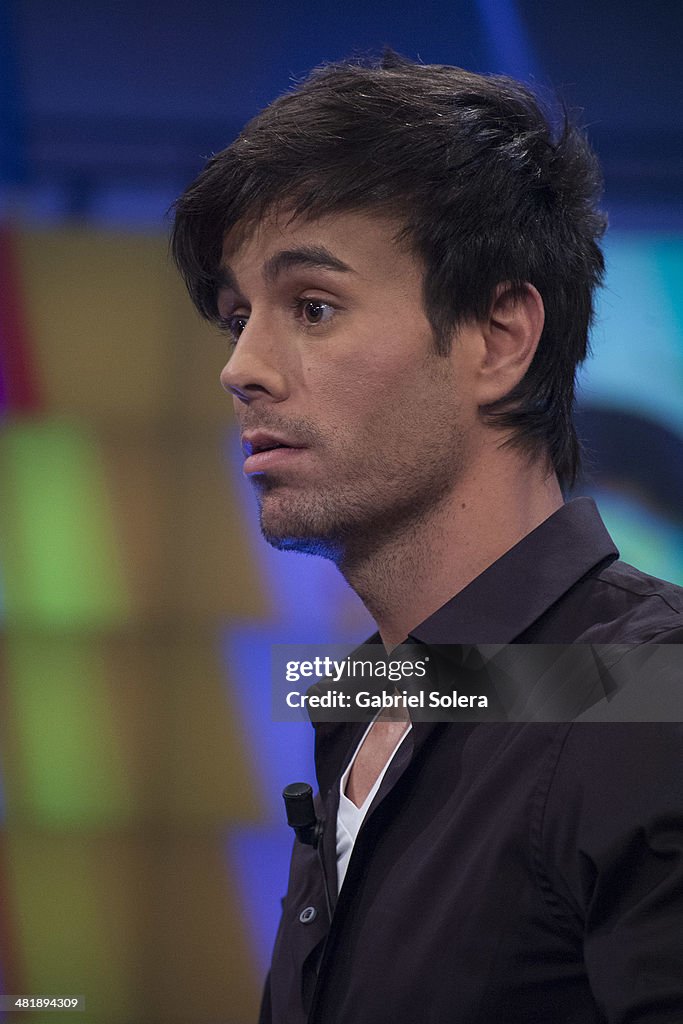 Enrique Iglesias Attends 'El Hormiguero' Tv Show
