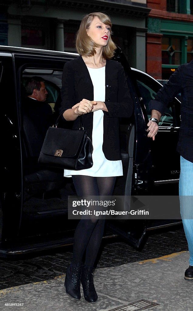 Celebrity Sightings In New York - April 01, 2014