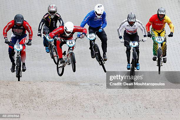 Justin Posey of USA, Sergio Ignacio Salazar Lopez of Colombia, Nicholas Long of USA, Romain Riccardi of Italy, Tre Whyte of Great Britain and Arminas...