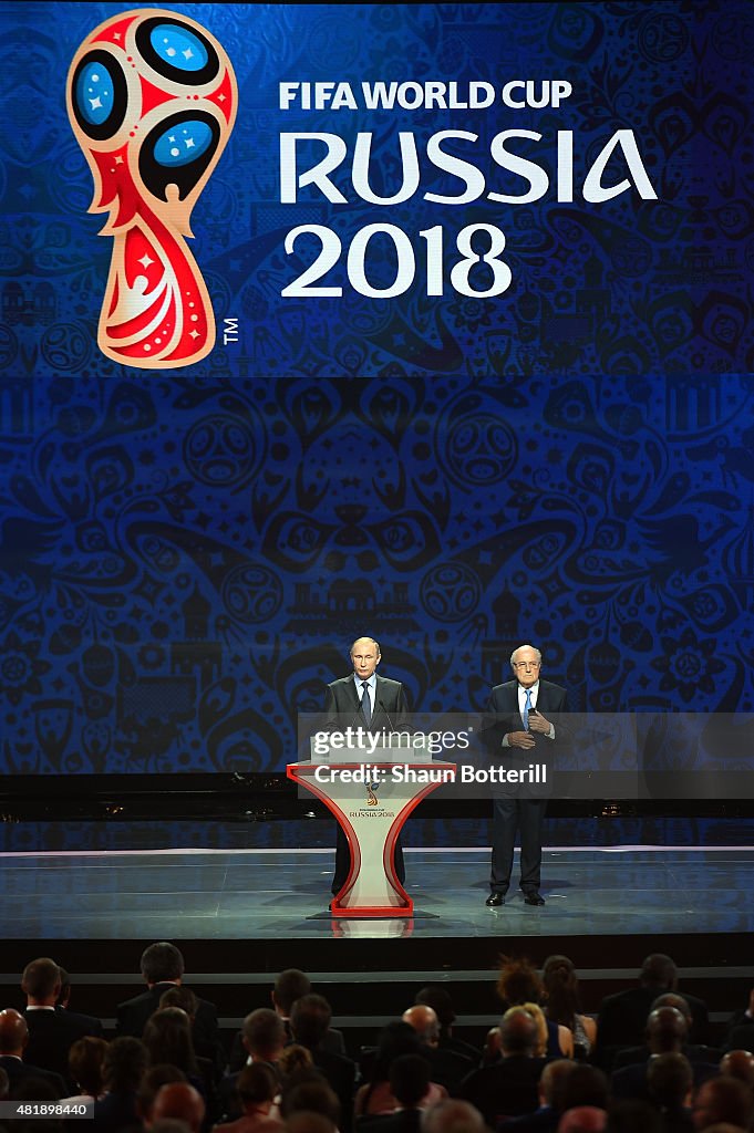 Preliminary Draw of the 2018 FIFA World Cup in Russia