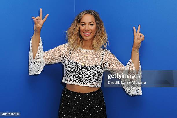 Leona Lewis poses for a portrait at Radio Station Y-100 on July 24, 2015 in Miami, Florida.