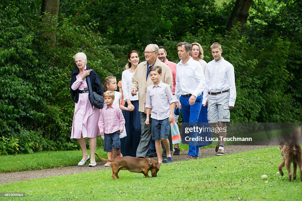 Annual Summer Photocall For The Danish Royal Family At Grasten Castle