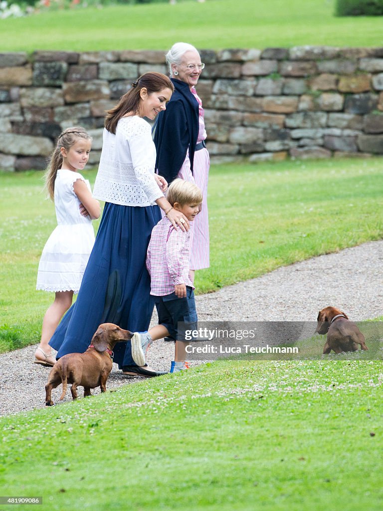 Annual Summer Photocall For The Danish Royal Family At Grasten Castle