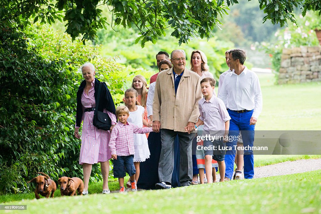 Annual Summer Photocall For The Danish Royal Family At Grasten Castle