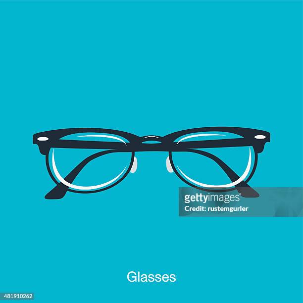 glasses - reading glasses isolated stock illustrations