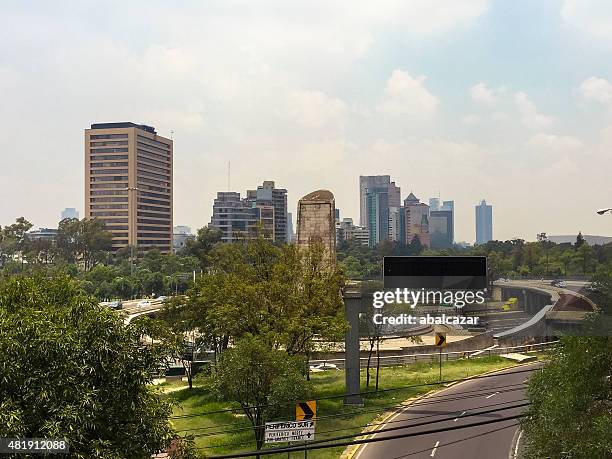 mexico city polanco skyline - mexico skyline stock pictures, royalty-free photos & images