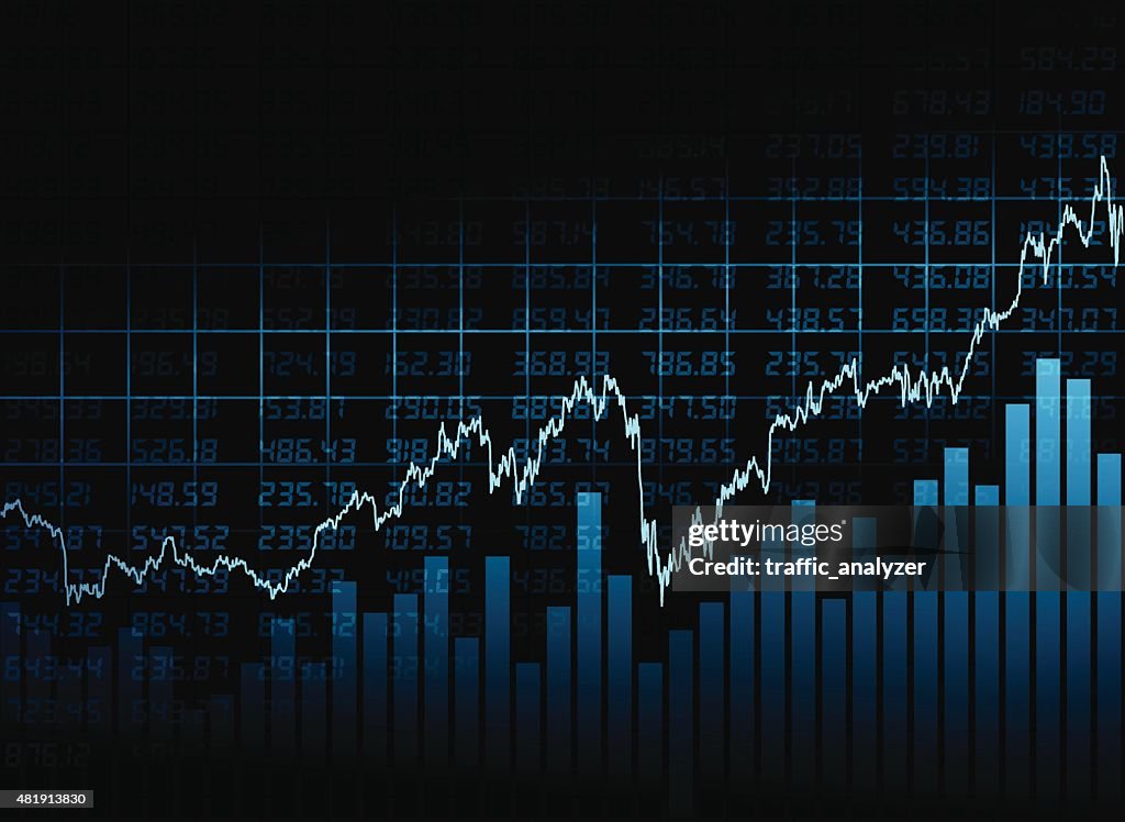 Abstract financial background