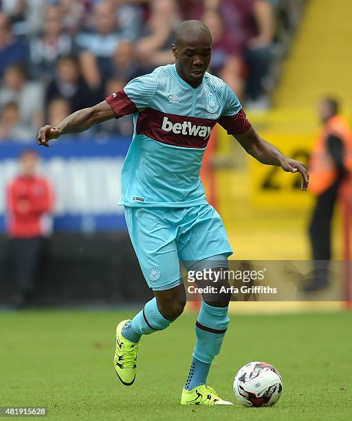 Angelo Ogbonna of West Ham United in action during the pre season friendly between Charlton Athletic and West Ham United at The Valley on July 25,...