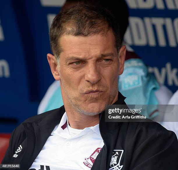 Manager Slaven Bilic of West Ham United during the pre season friendly between Charlton Athletic and West Ham United at The Valley on July 25, 2015...