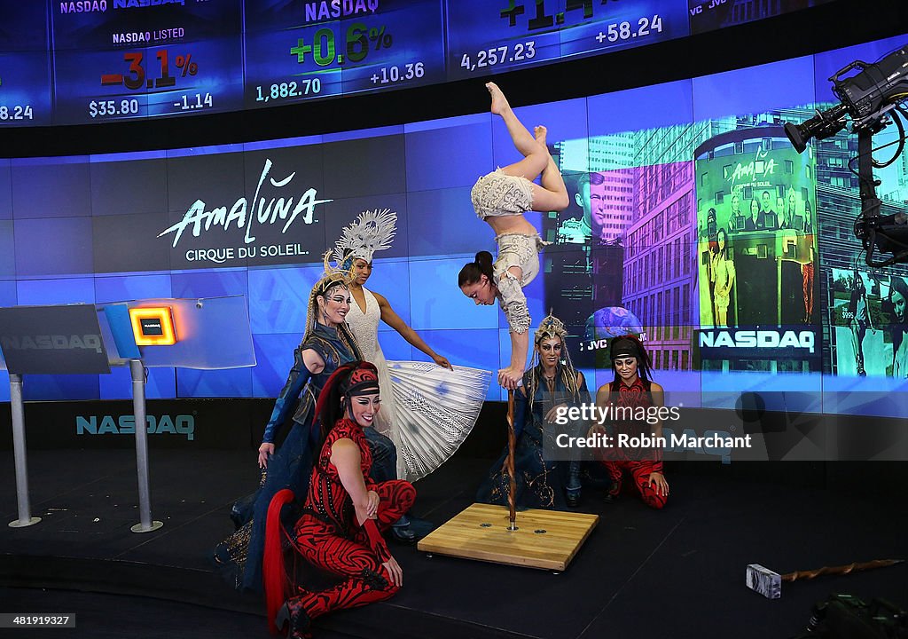 Cirque du Soleil's "Amaluna" Rings The NASDAQ Closing Bell