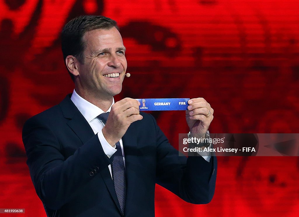 Preliminary Draw of the 2018 FIFA World Cup in Russia