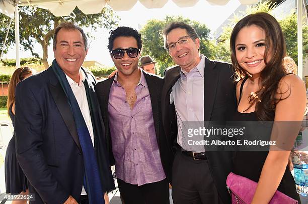 Director Kenny Ortega, actor Corbin Bleu, Gary Marsh, President & COO of Disney Channels Worldwide and Sasha Nicole Clements attend the premiere of...