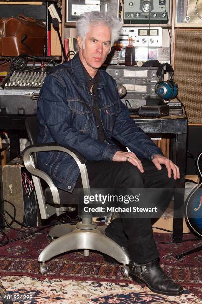 Jim Jarmusch attends the "Only Lovers Left Alive" New York screening concert at Santos Party House on April 1, 2014 in New York City.