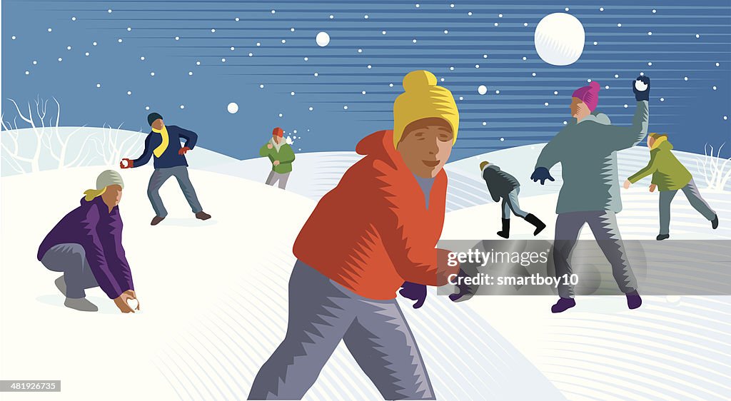 Diversão de Bola de Neve