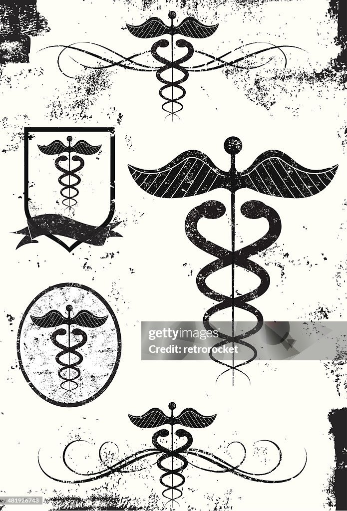 Caduceu elementos de design