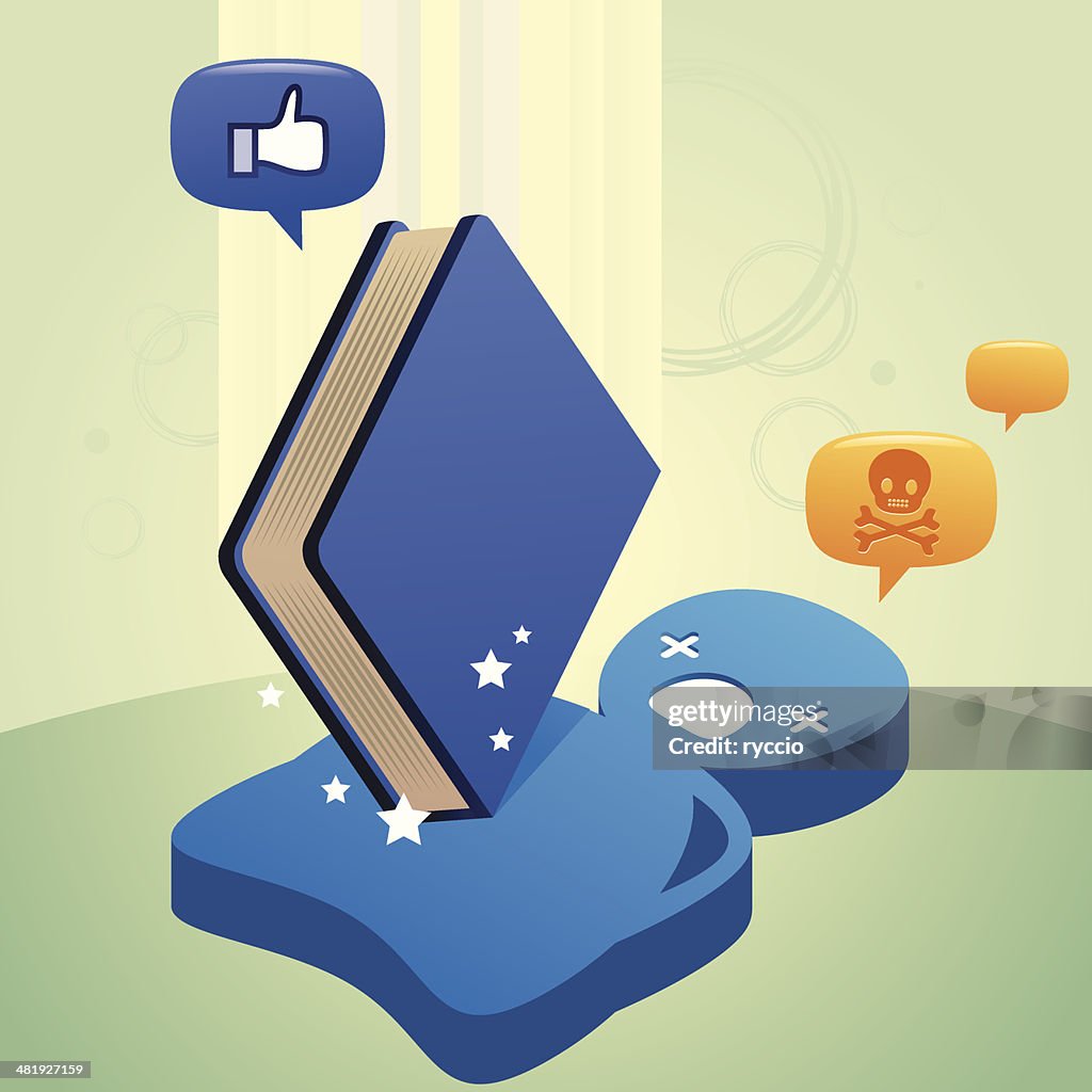 Falling book hit an avatar