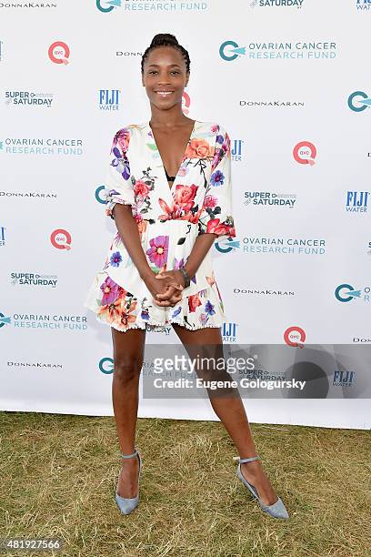 Valisia Lekae attends OCRF's 18th Annual Super Saturday NY Co-Sponsored by FIJI Water on July 25, 2015 in Water Mill, New York.