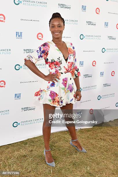 Valisia Lekae attends OCRF's 18th Annual Super Saturday NY Co-Sponsored by FIJI Water on July 25, 2015 in Water Mill, New York.