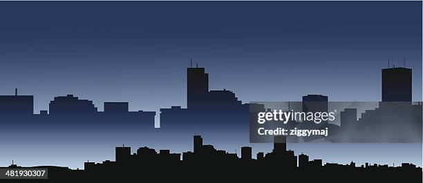 denver skyline - denver skyline stock illustrations