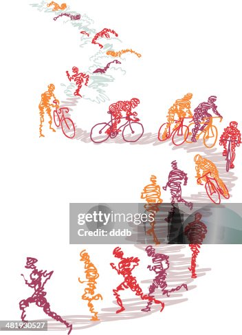 Scribbled Triathlon Scribbled Triathlon