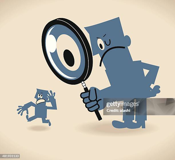 ilustraciones, imágenes clip art, dibujos animados e iconos de stock de en investigación - funcionario