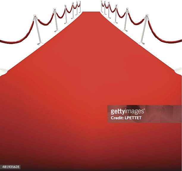red carpet - vector illustration - fame premiere stock illustrations