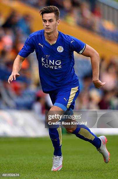 Tom Lawrence the manager of Leicester City during the pre season friendly match between Mansfield Town and Leicester City at the One Call Stadium on...