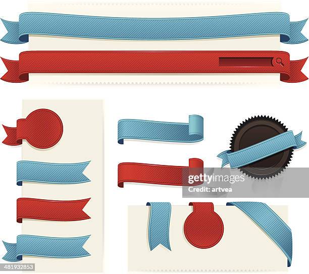 web elements - website navigation menu stock illustrations