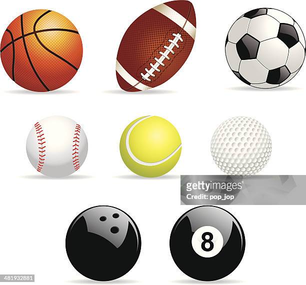 sport balls - american football ball stock illustrations