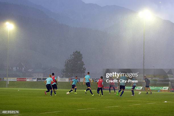 The team of Hertha BSC during the game between Hertha BSC and Akhisar Belediyespor on july 25, 2015 in Schladming, Austria.