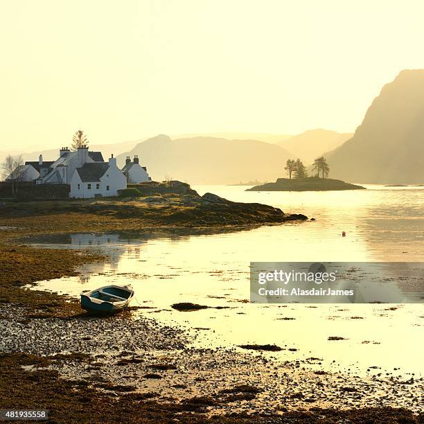 plockton sunrise - kyle stock pictures, royalty-free photos & images