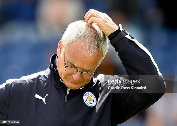 Claudio Ranieri the manager of Leicester City during the pre season friendly match between Mansfield Town and Leicester City at the One Call Stadium...