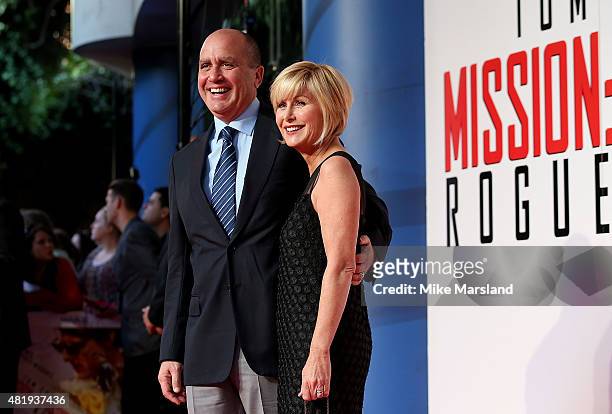 Producer Don Granger and wife Lisa McRee attend the UK Fan Screening of 'Mission: Impossible - Rogue Nation' at the IMAX Waterloo on July 25, 2015 in...